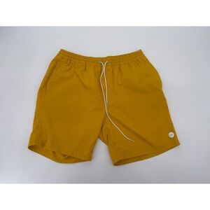 Outerknown Nomadic Volley Shorts Mens XL Yellow Mustard Swim Trunks